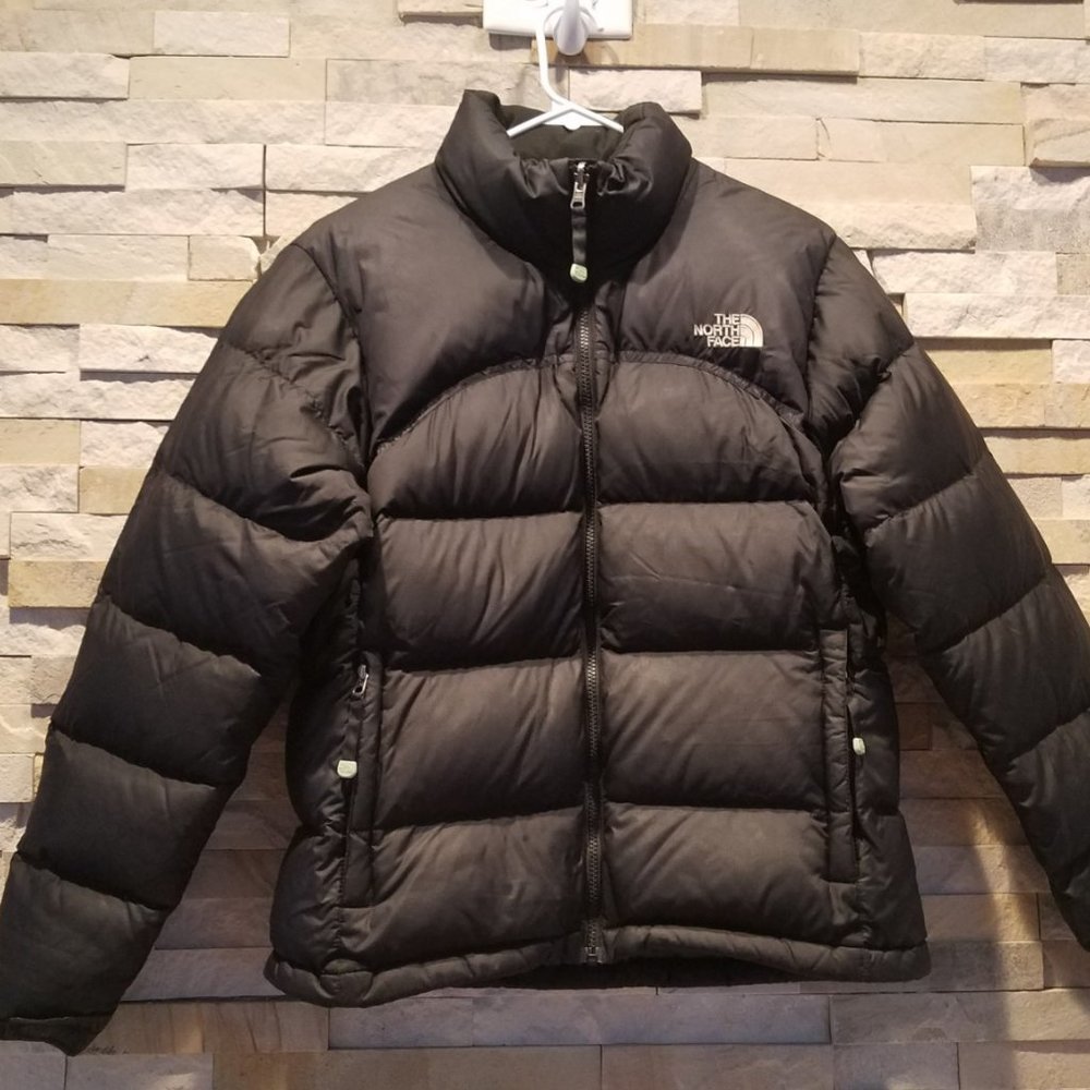 North Face Womens Black Medium 96 Retro Vintage Nuptse Jacket Coat 700 Down Ski